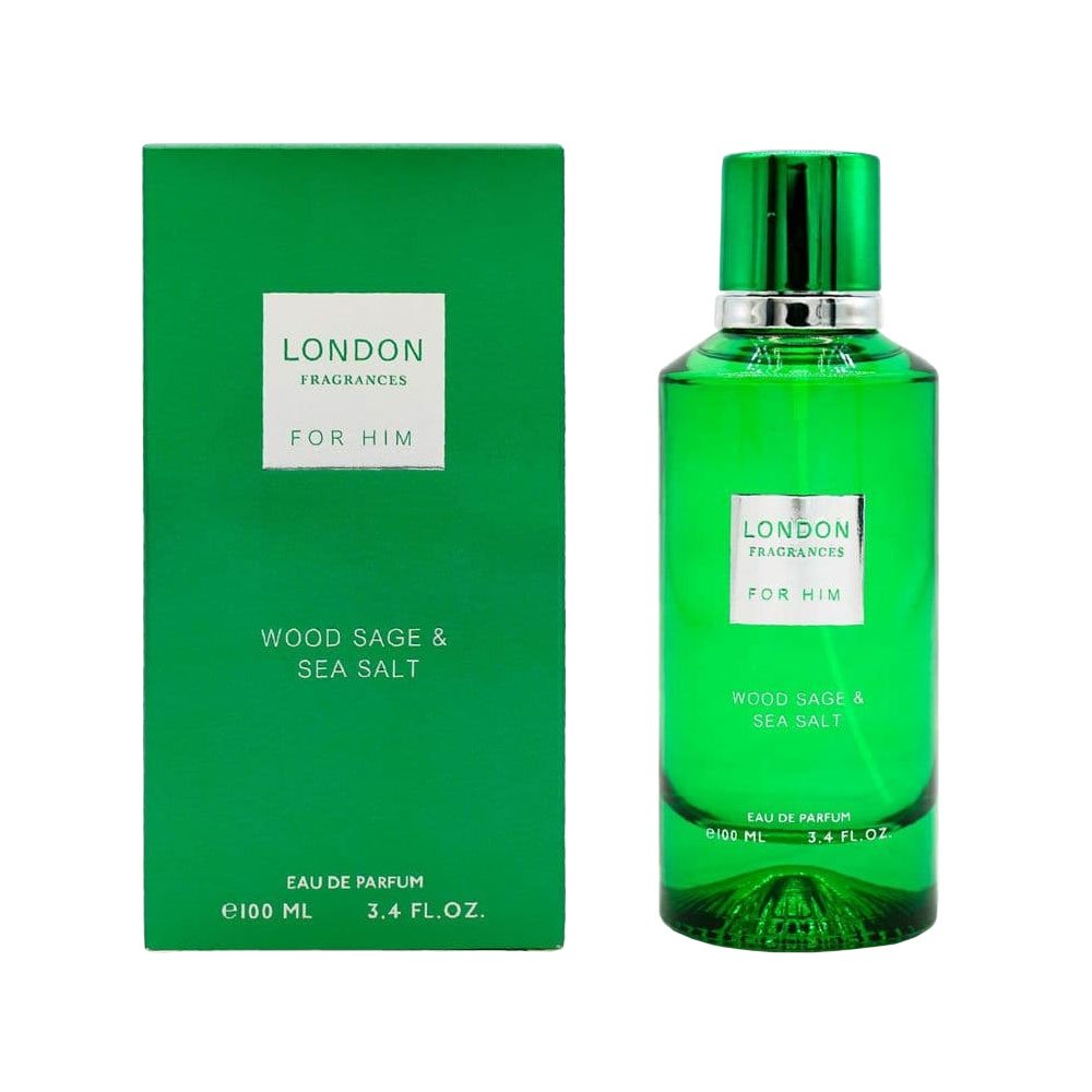 London Fragrances Eau De Parfum For Him Wood Sage & Sea Salt 100ml